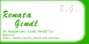 renata gindl business card